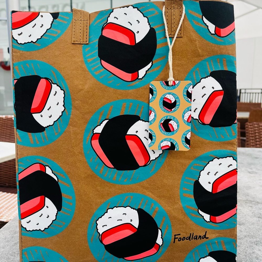Foodland Musubi Print Tote Bag